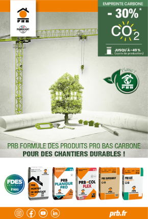 PRB Formule des produits pro bas carbone pour des chantiers durables !