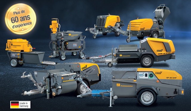 Putzmeister machines à mortier